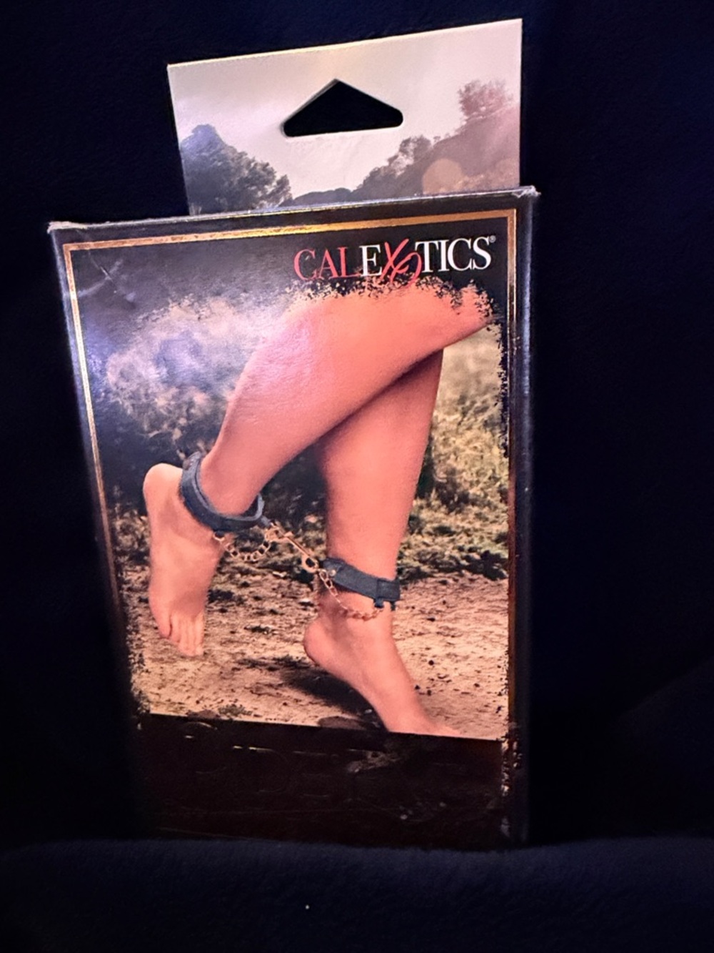 CalExotics Blue Leather  with Chain Connector